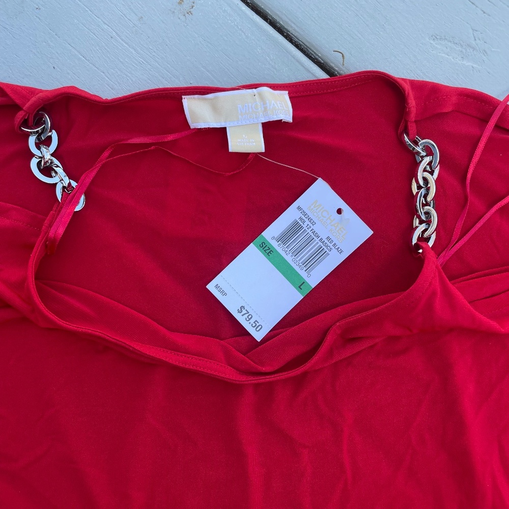 Michael Kors cold shoulder top